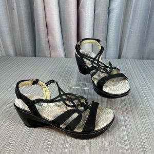 JBU by Jambu Gigi Wedge Sandals, Black 7.5